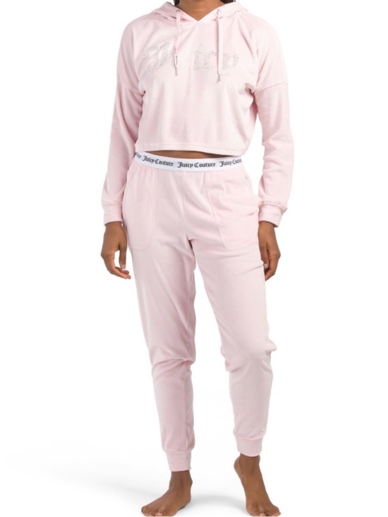 Juicy Couture Pants - Juicy Couture Light Pink Branded Lounge Set